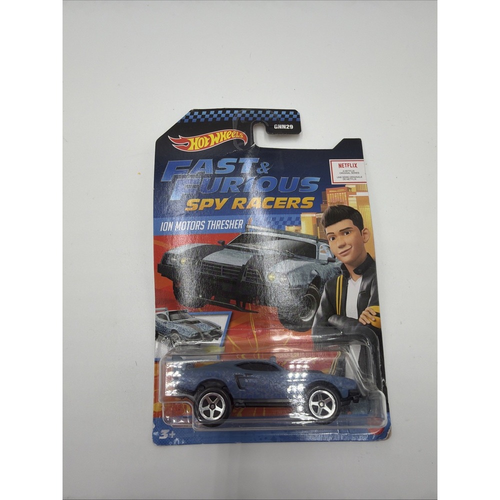 Hot Wheels Fast & Furious Spy Racers Ion Motors Thresher, Color Blue-Black